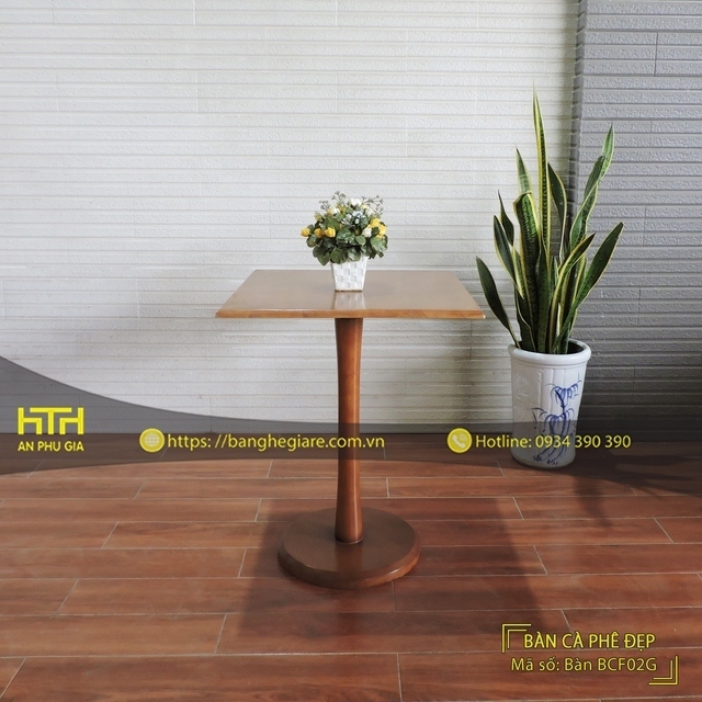 Bàn gỗ cafe BCF02G ấn tượng