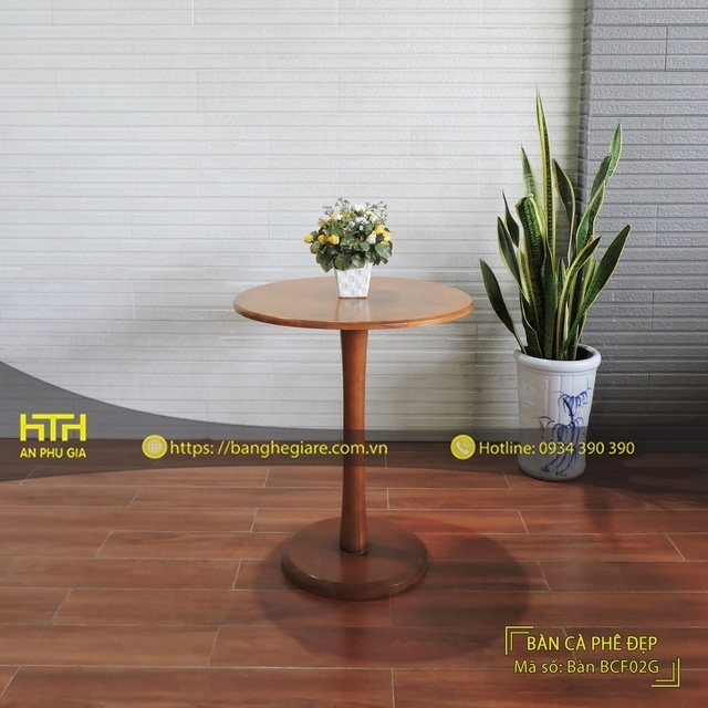Bàn gỗ cafe BCF02G thanh lịch