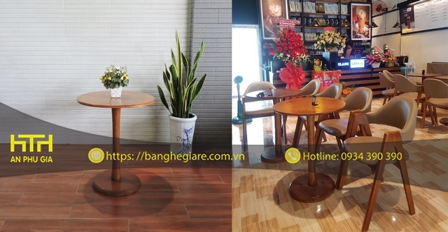 Bàn gỗ cafe BCF02G cao cấp