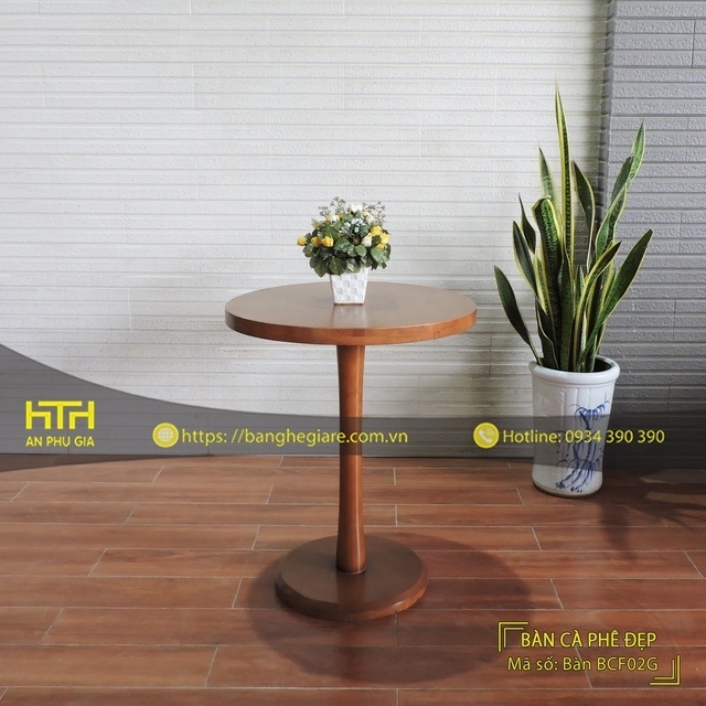 Bàn gỗ cafe BCF02G thời thượng