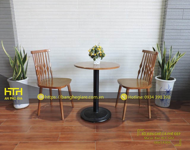 Ghế gỗ cafe CF009 rẻ đẹp