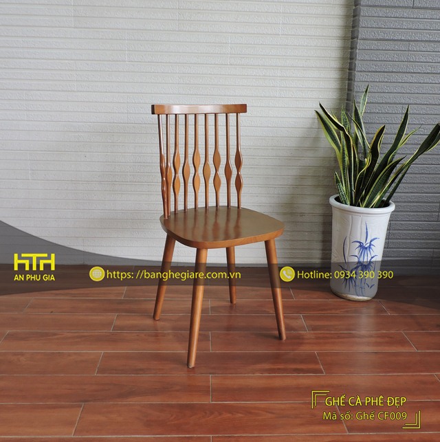 Ghế gỗ cafe CF009 bền đẹp