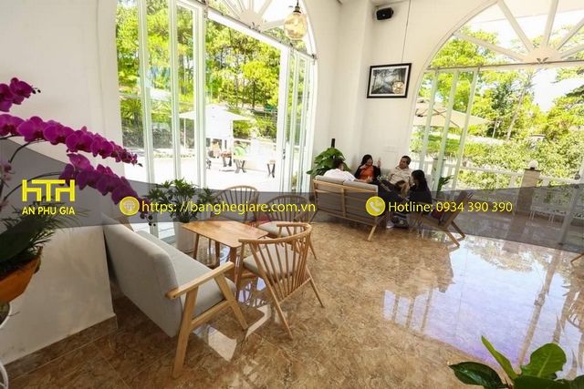 Ghế sofa đôi cafe SF05B ấn tượng