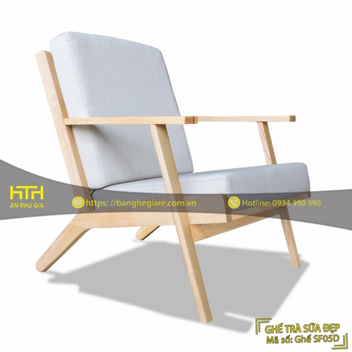 GHẾ SOFA GỖ TRÀ SỮA SF05D GIÁ RẺ - MÃ SỐ: SF05D