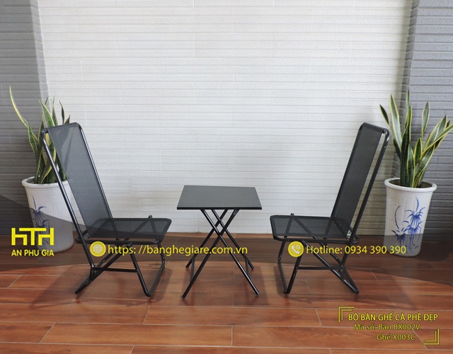 Ghế xếp cafe X003 hiện đại