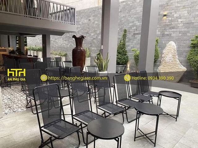 Ghế xếp cafe X003C nhỏ gọn