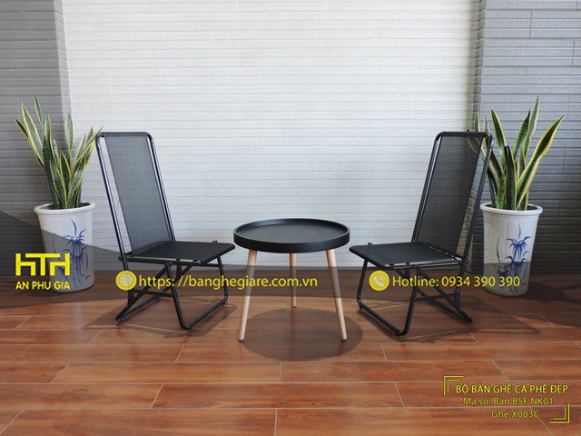 Ghế xếp cafe X003C mới lạ