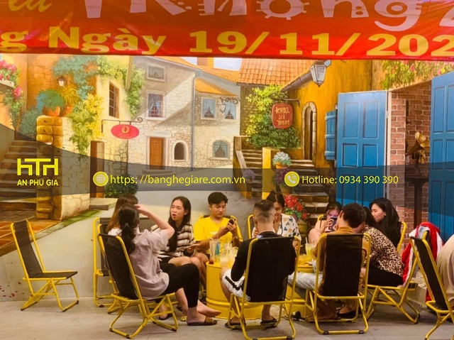 Ghế xếp cafe X003C hiện đại