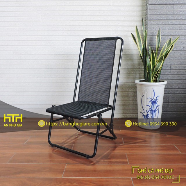 Ghế xếp cafe X003 độ bền cao