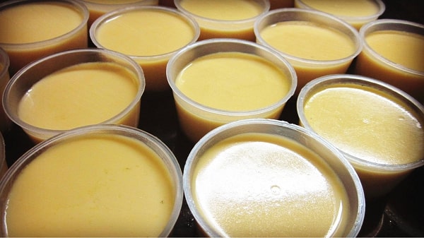 cách làm bánh flan trong trà sữa