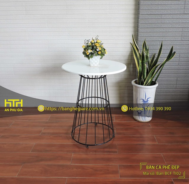 Bàn gỗ cafe BCF TI02 giá rẻ, hiện đại