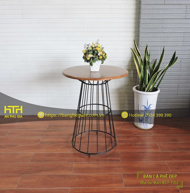 Bàn cafe BCF TO02 độ bền cao, ấn tượng