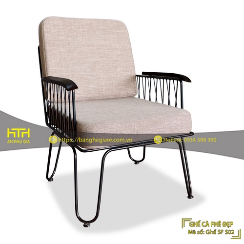 GHẾ SOFA SẮT CAFE SF S02 GIÁ RẺ - MÃ SỐ: SF S02