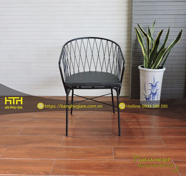 Ghế sắt cafe APG12X sang trọng