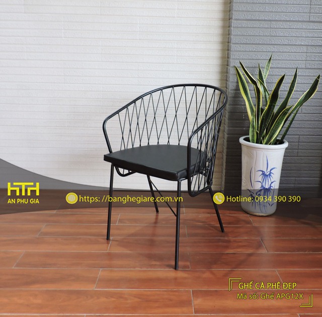 Ghế sắt cafe APG12X hiện đại