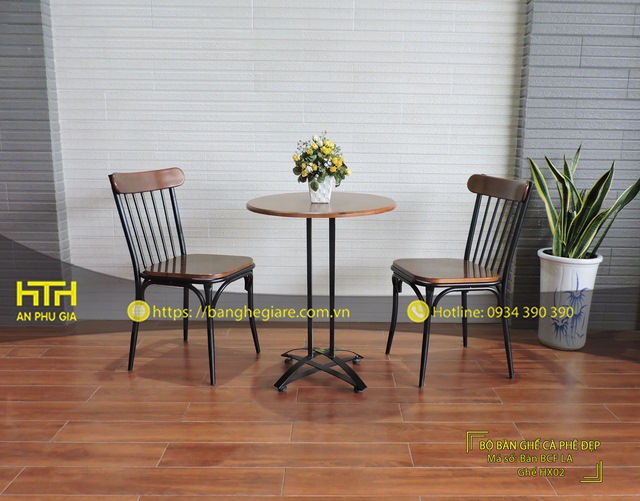Ghế sắt cafe HX02 tinh tế
