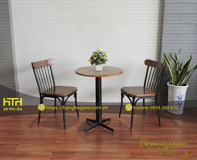 Ghế sắt cafe HX02 bền đẹp