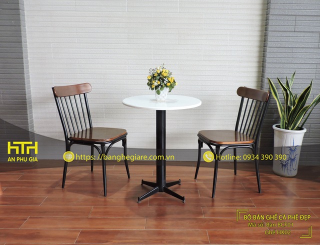 Ghế sắt cafe HX02 tuổi thọ cao