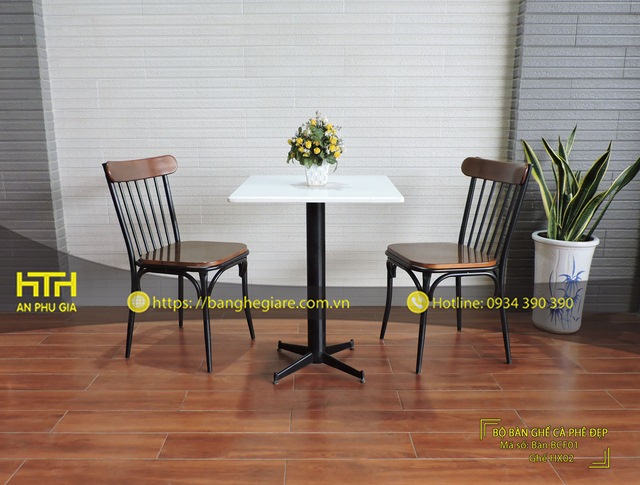 Ghế sắt cafe HX02 bền đẹp