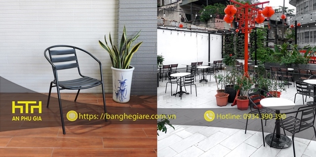 Ghế sắt cafe CFT003S đẹp bền