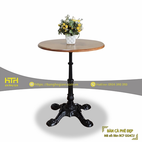 BÀN CAFE CHÂN BÀN GANG ĐÚC BCF GG04CU GIÁ RẺ - MÃ SỐ: BCF GG04CU