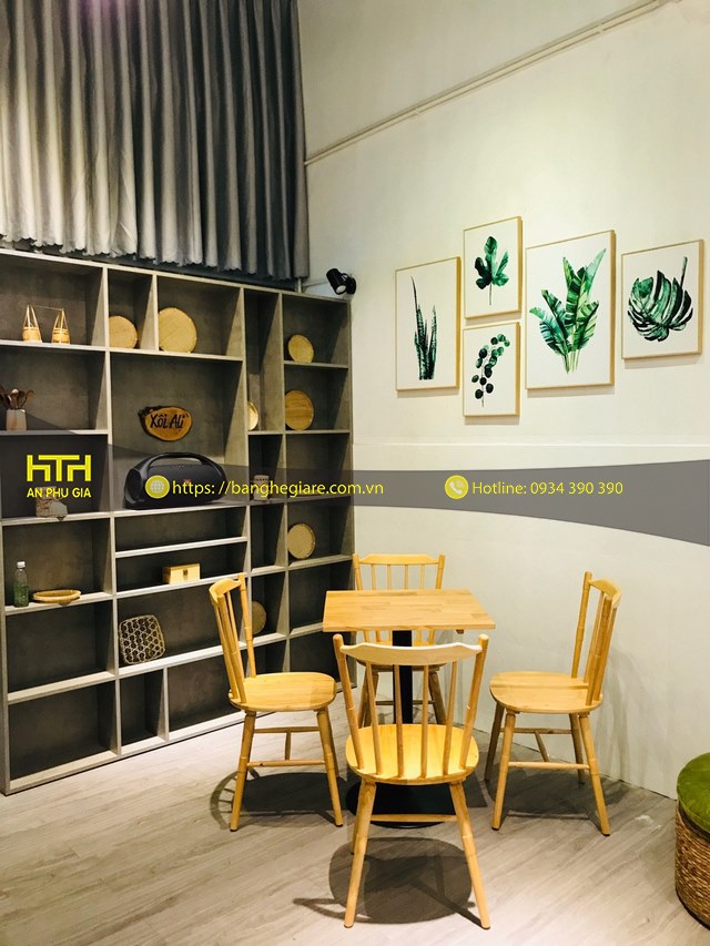 Ghế gỗ cafe SHINO tinh tế