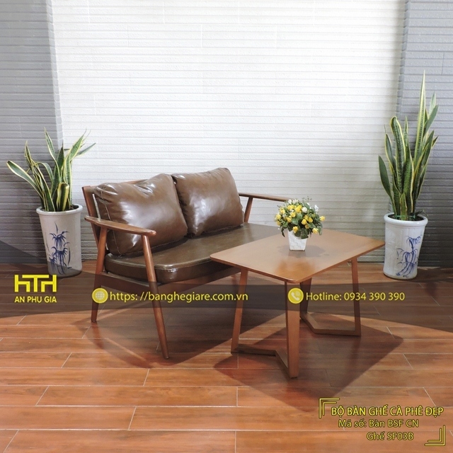 Ghế sofa đôi cafe SF03B thời thượng