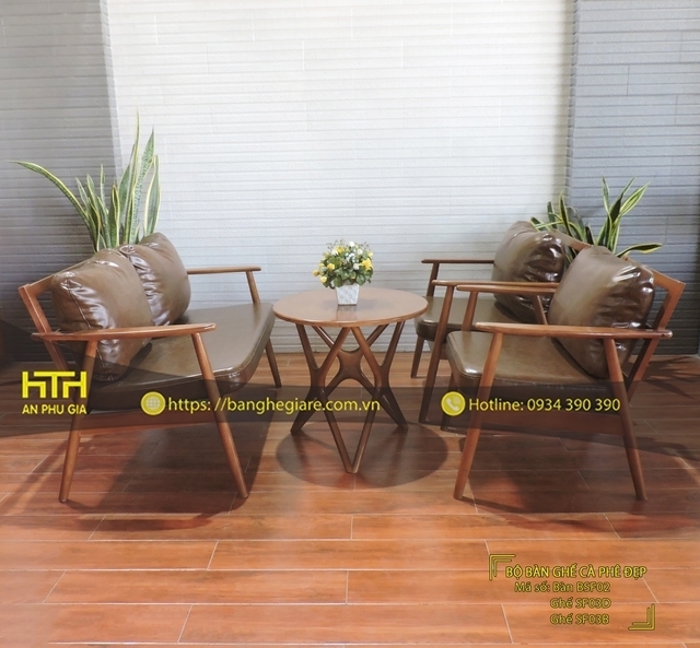 Ghế sofa đôi cafe SF03B độ bền cao