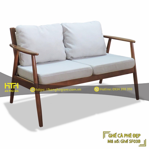 GHẾ SOFA ĐÔI CAFE SF03B GIÁ RẺ - MÃ SỐ: SF03B