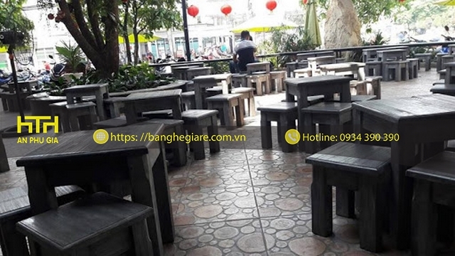 Ghế gỗ cafe TC04 nhỏ gọn