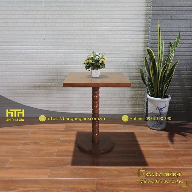 Bàn gỗ cafe BCF02GG ấn tượng