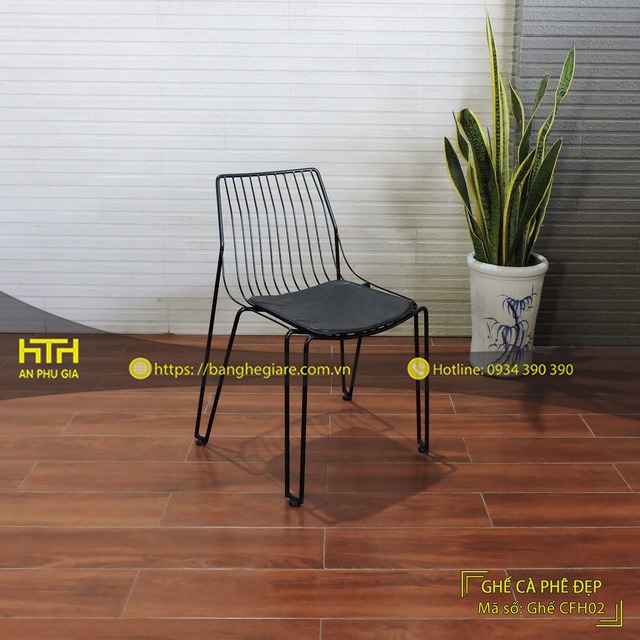 Ghế sắt cafe CFH02 kiểu dáng đẹp