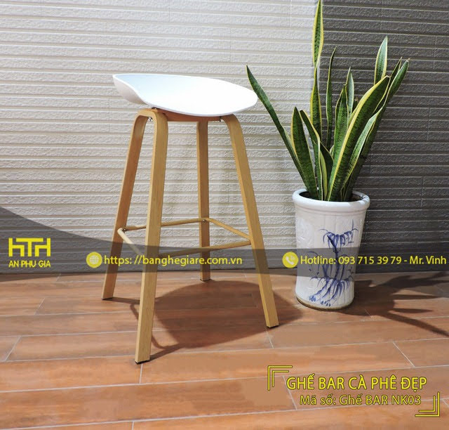 ghế nhựa cà phê