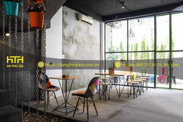 ghế nhựa cafe