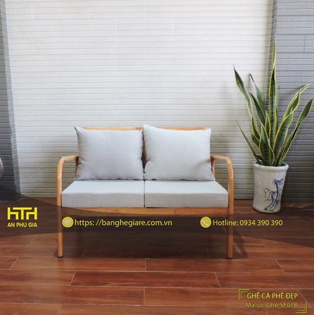 Ghế sofa gỗ cafe SF07B cao cấp