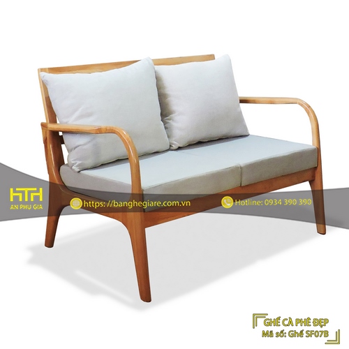 GHẾ SOFA ĐÔI CAFE SF07B GIÁ RẺ - MÃ SỐ: SF07B