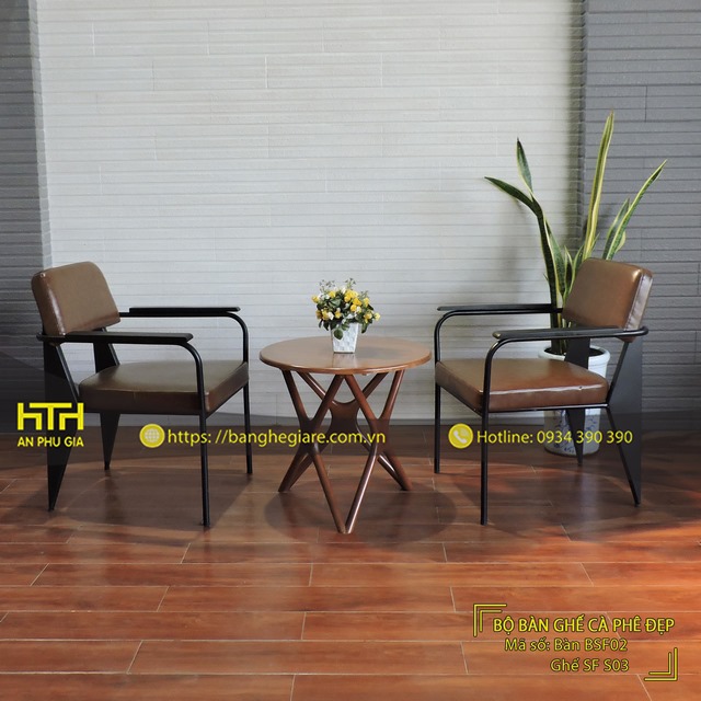 Ghế sofa sắt cafe SF S03 chất lượng cao