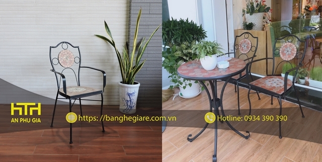 Ghế sắt cafe SVGT đẹp