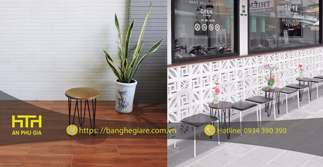 Ghế đôn cafe QA D03G thiết kế đẹp