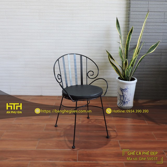 Ghế sắt cafe SV03T hiện đại