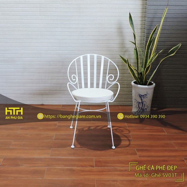 Ghế sắt cafe SV03T độ bền cao