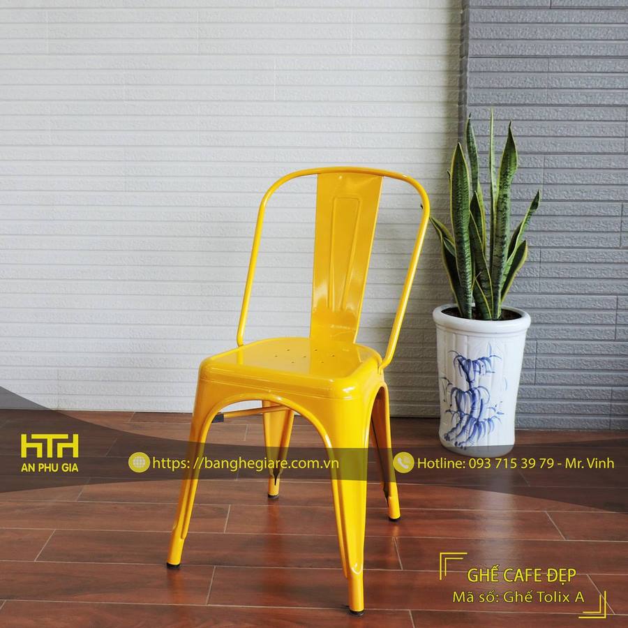 Bộ bàn ghế cafe Tolix A sang trọng