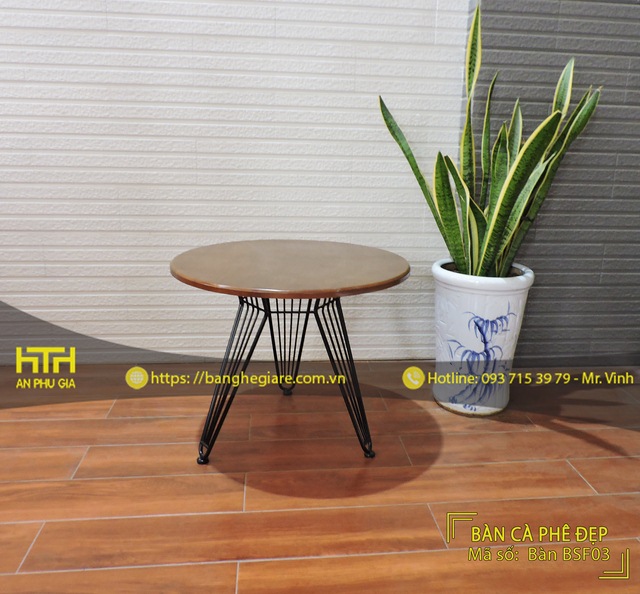 Bộ bàn ghế sofa cafe SF S03 thanh lịch