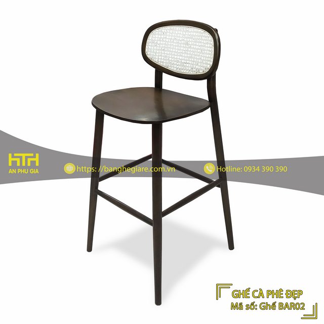 Ghế bar gỗ cafe BAR02 đẹp