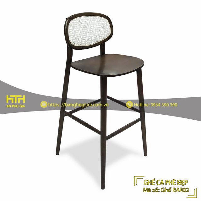 Ghế bar gỗ cafe BAR02 chất lượng cao