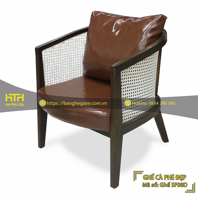 Ghế sofa gỗ cafe SF08D tinh tế